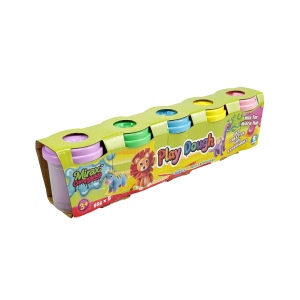5 COLORS PLAY DOUGH SET, 60G FOR EACH