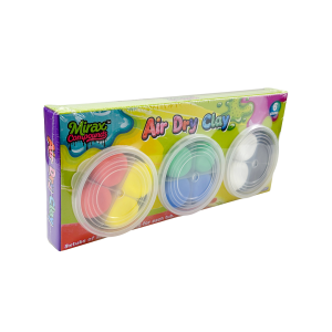 3 TUBS AIR DRY CLAY SET, 24G FOR EACH TUB