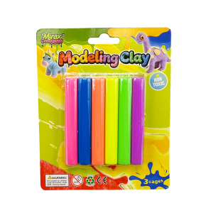 6 COLORS MODELING CLAY-NEON COLORS, TOTAL 70G
