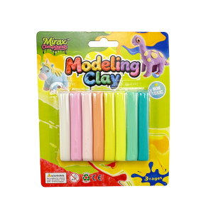 8 COLORS MODELING CLAY-PASTEL COLORS, TOTAL 100G