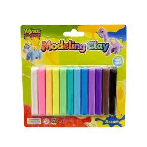 12 COLORS MODELING CLAY-PASTEL COLORS, TOTAL 160G