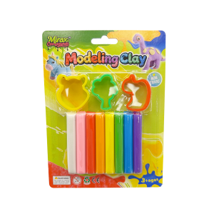 8 COLORS MODELING CLAY WITH 3 TOOLS, 110G