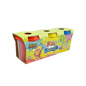 3 COLORS PLAY DOUGH SET, 140G FOR EACH
