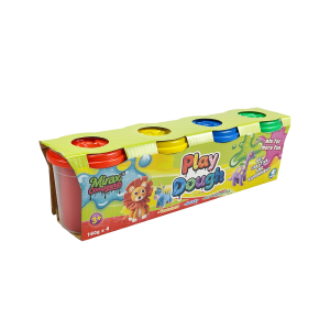 4 COLORS PLAY DOUGH SET, 160G FOR EACH