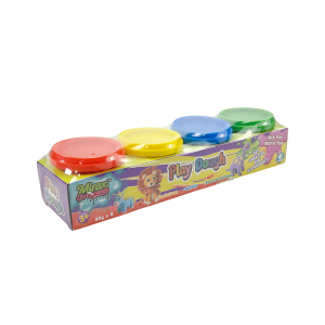 4 COLORS PLAY DOUGH SET, 85G FOR EACH