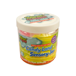 SENSORY PLAY SAND JAR-CANDY LAND