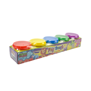 5 COLORS PLAY DOUGH SET, 85G FOR EACH