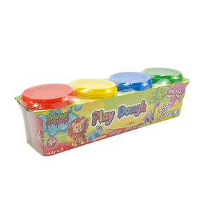 4 COLORS PLAY DOUGH SET, 120G FOR EACH