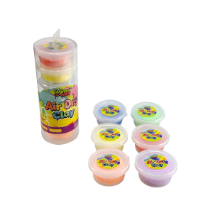 6 COLORS AIR DRY CLAY JUMBO TUBE, 50G FOR EACH