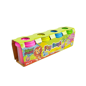4 COLORS PLAY DOUGH SET, 60G FOR EACH