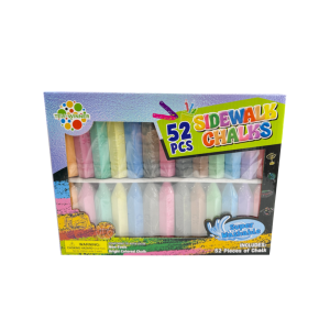 52PCS HEXAGONAL POINTED SIDEWALK CHALK